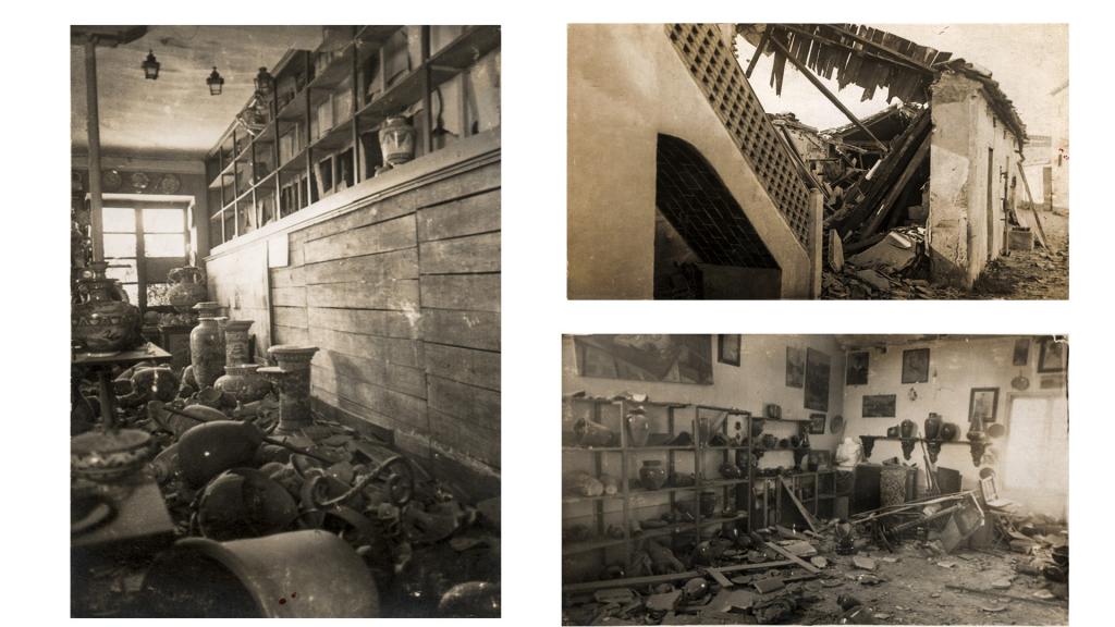 Estado de los talleres y casa de la fábrica Ruiz de Luna después de la Guerra Civil (1936-1939)