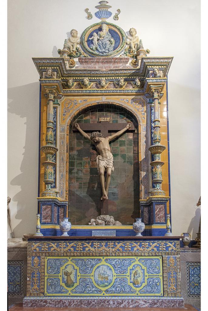 El Cristo del Mar obra en cerámica Donada por Ruiz de Luna a la Colegial de Talavera de la Reina
