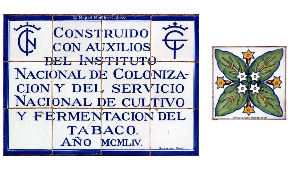 Panel de azulejos del Instituto Nacional de Colonización