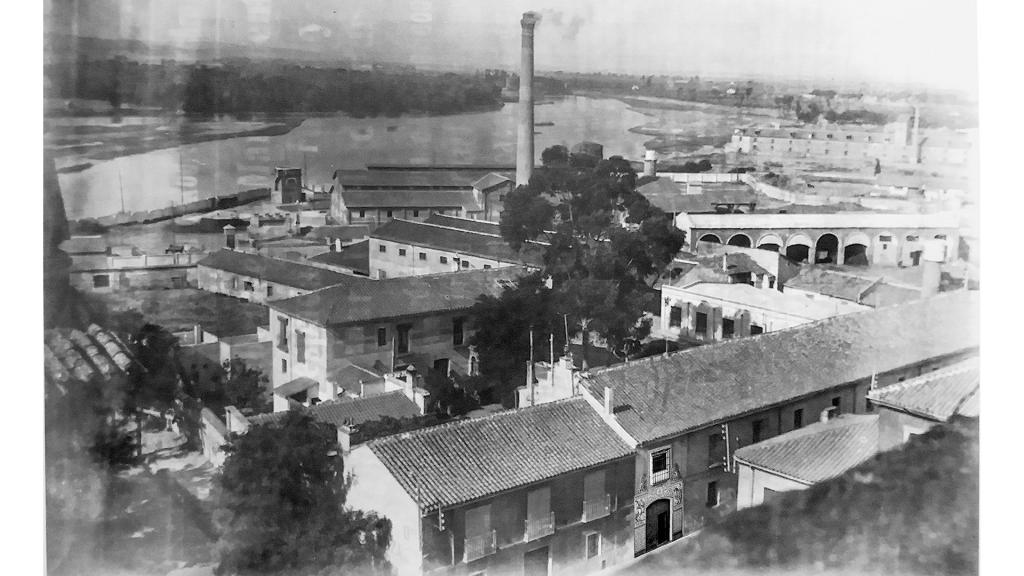 Vista aérea de la fábrica de cerámica Ruiz de Luna