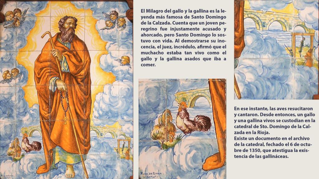 Mural cerámico Ruiz de Luna, con leyenda milagro del santo Patrono de los Ingenieros
